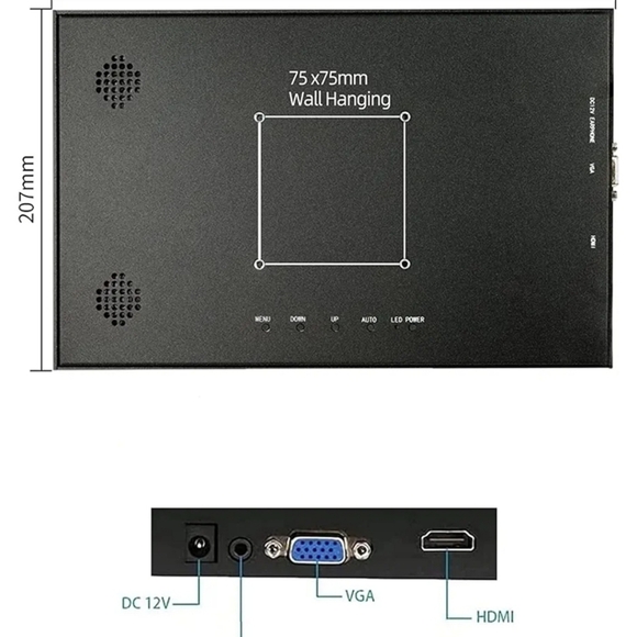 Kenowa 13.3 inch Portable Monitor, PC 16:9 Display with HDMA VGA - Picture 3 of 8